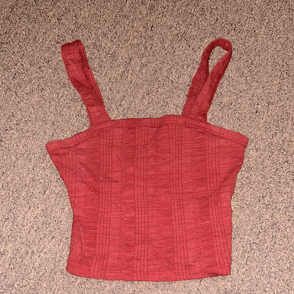 american eagle burgundy sweater crop top